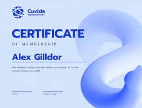 Certificate 11 × 8.5 in